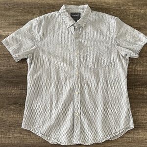 Bonobos Mens Textured Short Sleeve Button Down - Size Large